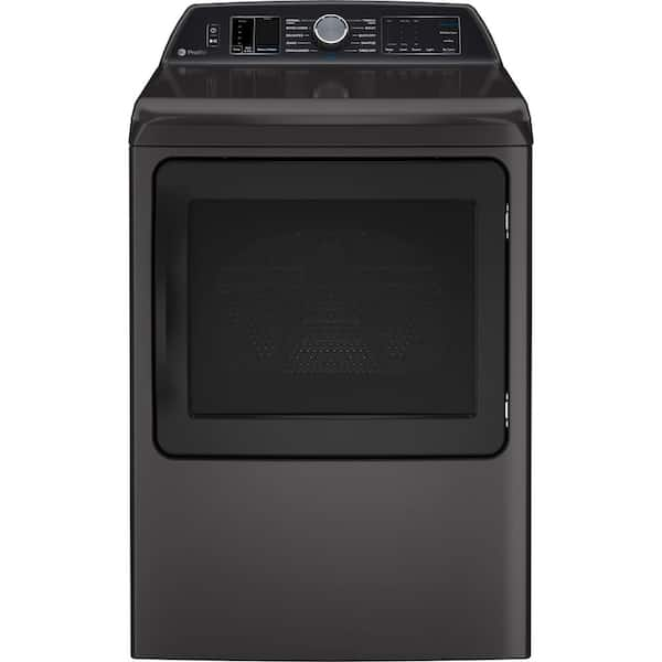 GE Profile 7.4 cu. ft. Smart Gas Dryer in Diamond Gray with Steam