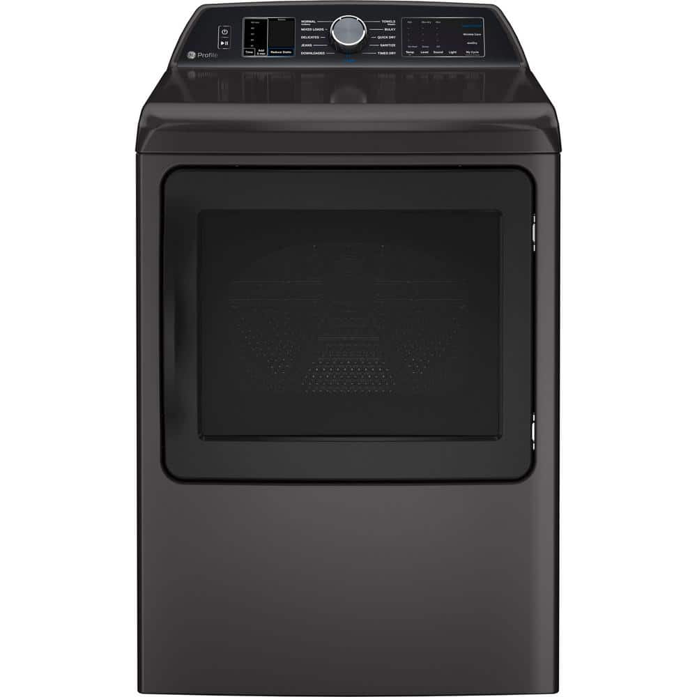 GE Profile Profile 7.4 cu. ft. Gas Dryer in Diamond Gray with Steam