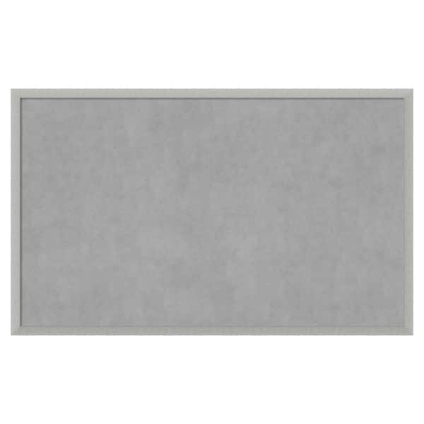 Amanti Art Silver Leaf 42 in. x 26 in Framed Magnetic Board