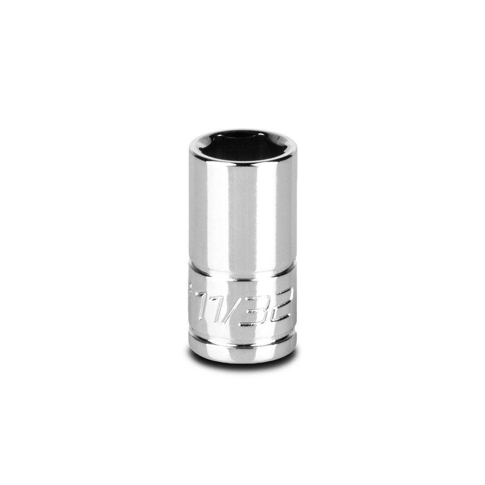 Capri Tools 4 mm Shallow Socket, 1/4-Inch Drive, 6-Point, Metric