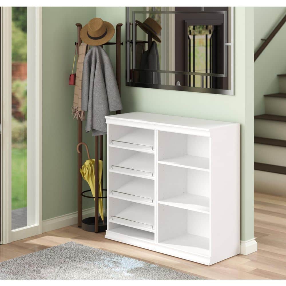 White Adjustable 7-Shelf Modular Closet Storage System