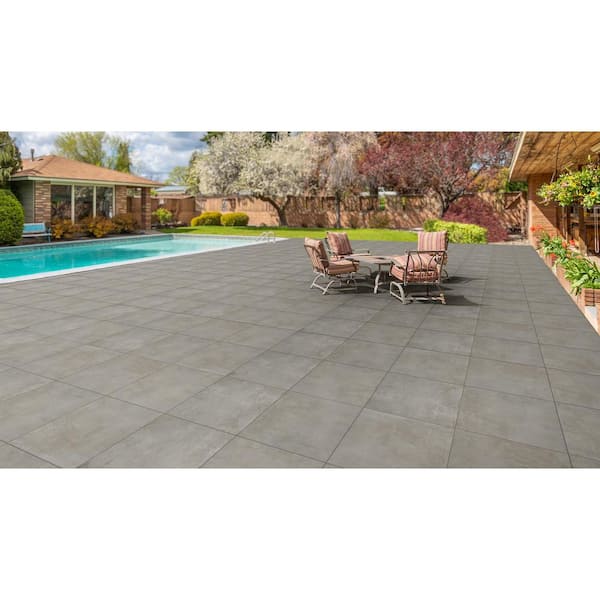 CODIAK 3.81 in. L x 3.81 in. W x 0.78 in. H Cement Gray Porcelain
