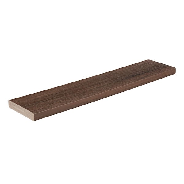 TimberTech Advanced PVC Vintage 5/4 in. x 6 in. x 1 ft. Square English Walnut PVC Sample (Actual: 1 in. x 5 1/2 in. x 1 ft)