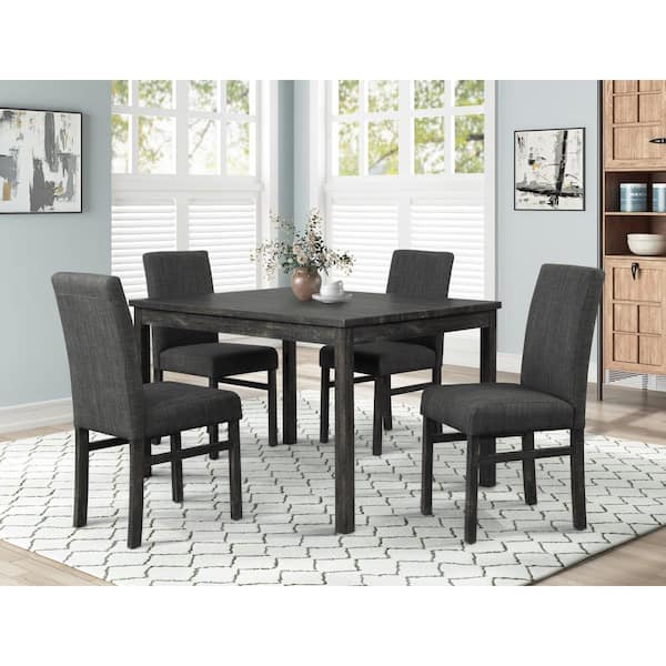 White parsons best sale chairs dining room