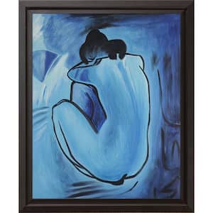 Blue Nude by Pablo Picasso Black Floater Framed People Oil Painting Art Print 9.5 in. x 11.5 in.