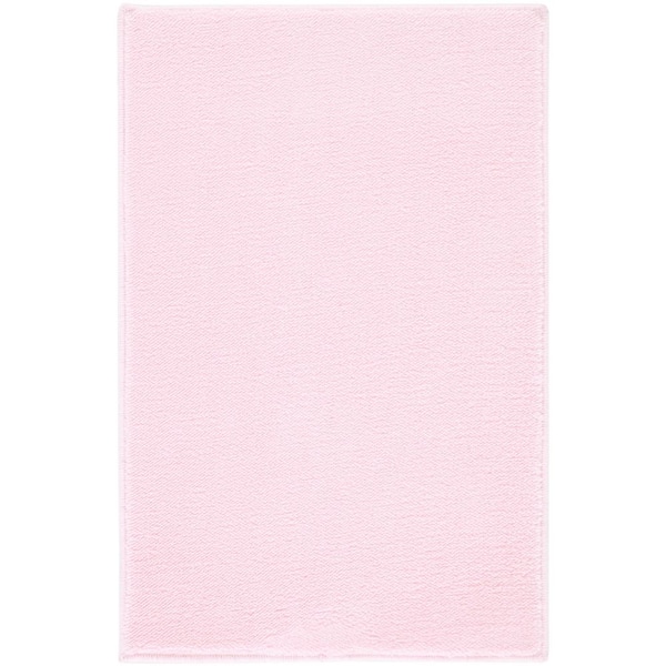 Loft Pink  3 ft. x 5 ft. Machine Washable Modern Solid Area Rug