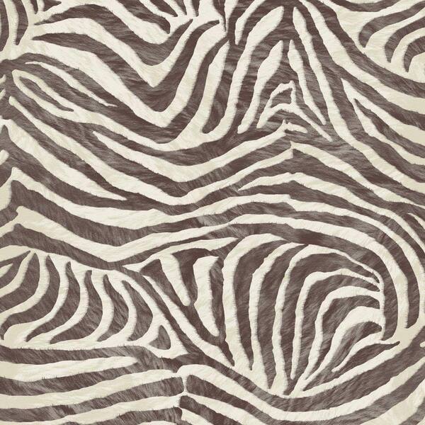 Graham & Brown Brown and Beige Zebra Wallpaper