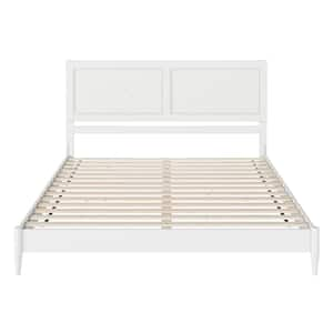 URTR 80 in. W Gray Modern King Size Platform Bed Frame with Headboard and  Footboard, Wood Bed Frame and Center Support Legs T-01163-E - The Home Depot