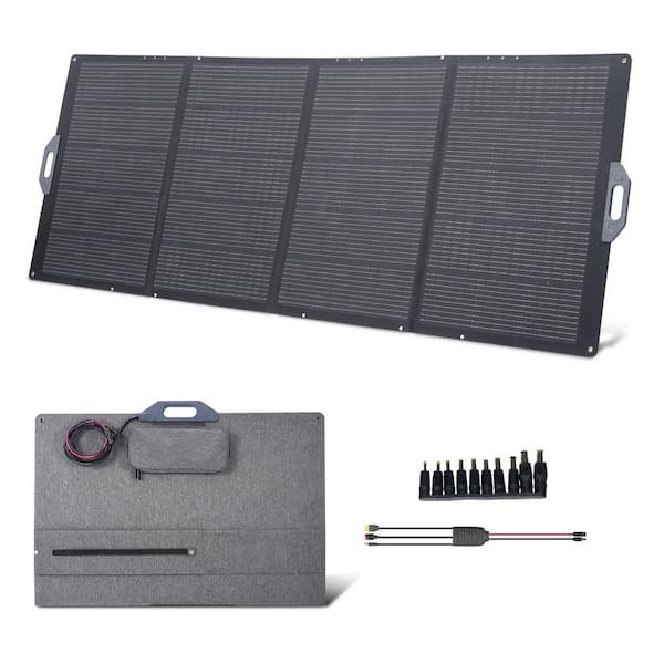 400-Watt Foldable Solar Panel, 24% High-Efficiency Portable Mono Solar Panel Charger with MC4 Output, 2025 update