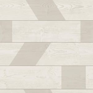 Natural Graphic Shiplap Self Adhesive Strippable Wallpaper Covers 30.75 sq. ft.