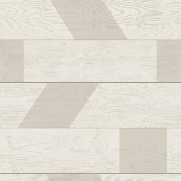 SCOTT LIVING Natural Graphic Shiplap Self Adhesive Strippable Wallpaper Covers 30.75 sq. ft.