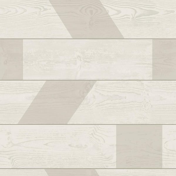 SCOTT LIVING Neutral Graphic Shiplap Self Adhesive Wallpaper Sample