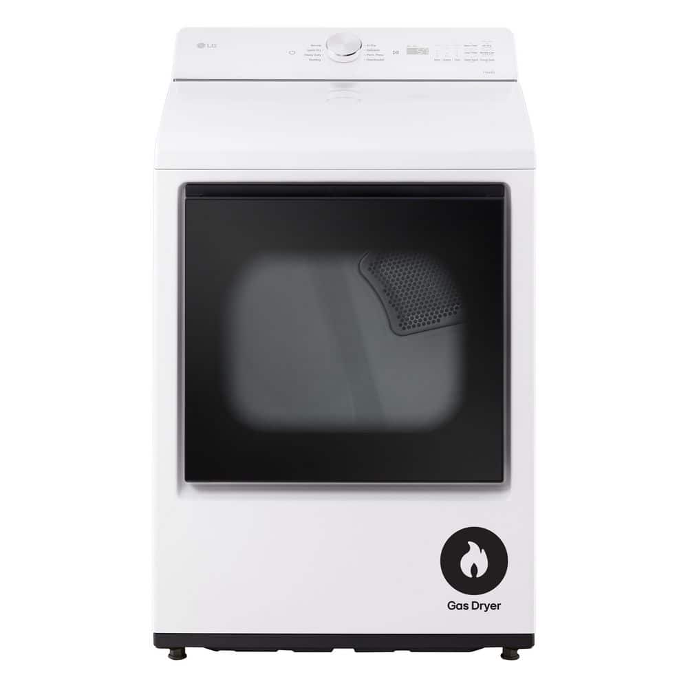 7.3 cu. ft. Gas Dryer with Wi-Fi, Easy Load, AI Sensor Dry in Alpine White