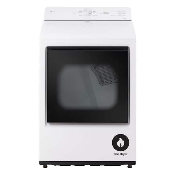 7.3 cu. ft. Gas Dryer with Wi-Fi, Easy Load, AI Sensor Dry in Alpine White
