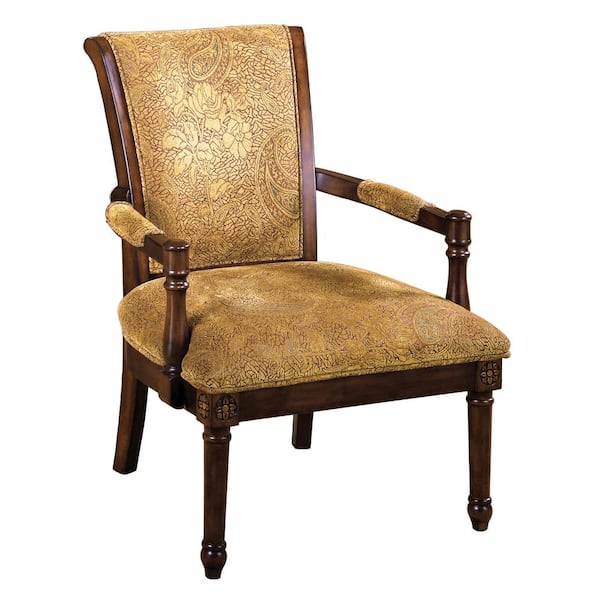 Unbranded Stockton Antique Oak Fabric Arm Chair