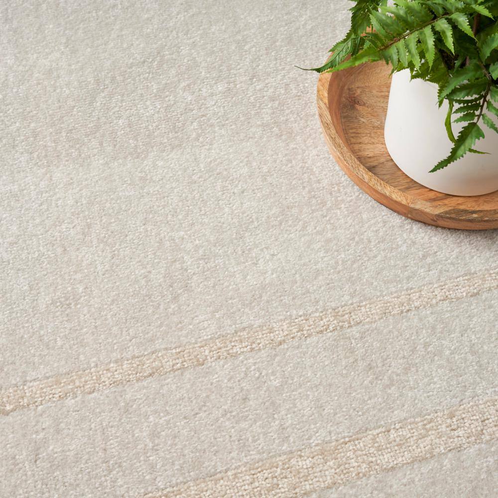 Ivory Gold 9' x 12' Rectangular Washable Outdoor Rug