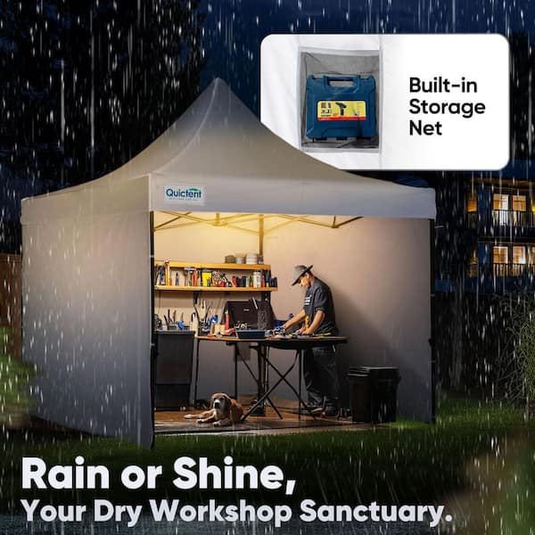 AFAIF 10 ft. x 10 ft. Heavy Duty Pop up Canopy Tent with Sidewalls