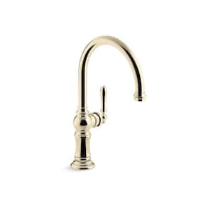 Artifacts Single-Handle Standard Kitchen Faucet in Vibrant French Gold