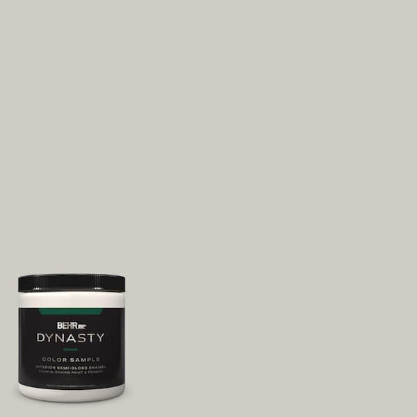 BEHR DYNASTY 8 oz. #PPU26-10 Chic Gray Semi-Gloss Enamel Stain-Blocking Interior/Exterior Paint and Primer Sample