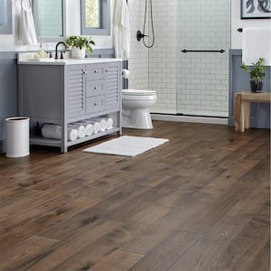 Timber Wolf Hickory 0.28 in. T x 6.5 in. W Waterproof Engineered Hardwood Flooring (21.8 sq. ft./case)