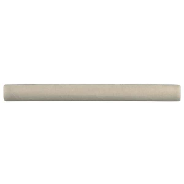 MSI Portico Pearl Glossy 5/8 in. x 6 in. Glazed Ceramic Quarter Round Molding Wall Tile (20 pieces / case)