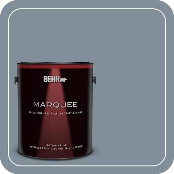BEHR MARQUEE 1 gal. #MQ5-20 Cold Steel Flat Exterior Paint & Primer