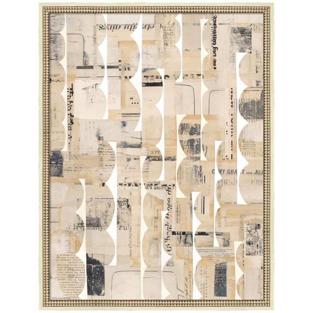 "Castellan ""Revolved Half Moon 30 x 40 FC"" by Felicia Dadak Abstract Framed Canvas Art Print 34 in. x 26 in." price history on PriceWatchPro