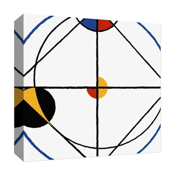 PTM Images "Figures III'' Canvas Abstract Wall Art 15 in. x 15 in.