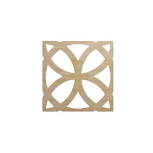 23-3/8 in. x 23-3/8 in. x 1/4 in. Hickory Large Daventry Decorative Fretwork Wood Wall Panels (10-Pack)