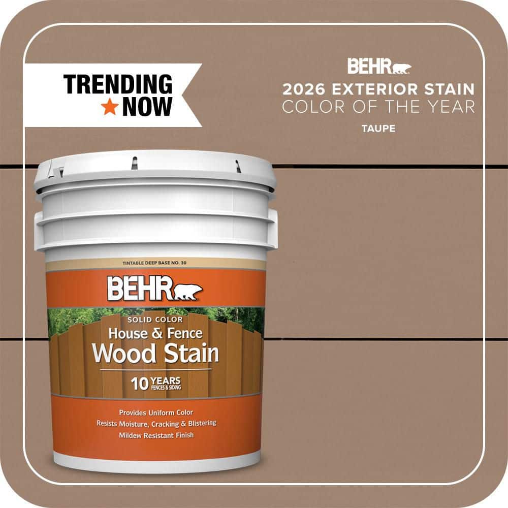 BEHR 5 gal. #SC-153 Taupe Solid Color House and Fence Exterior
