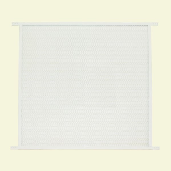 36 in. x 30 in. White Steel Pet Grille Other Door Hardware