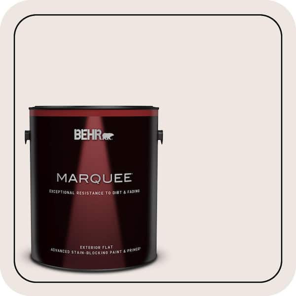 BEHR MARQUEE 1 gal. #N170-1 Tailors Chalk color Flat Exterior Paint & Primer