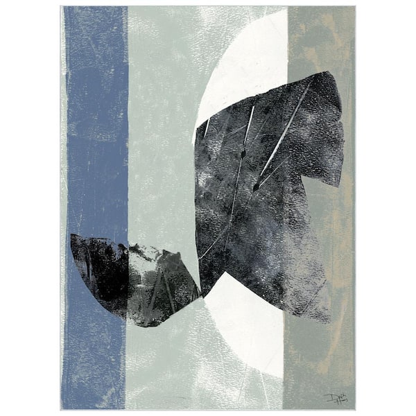 Empire Art Direct 8'x10' Abstract Washable Abstract Art Area Rug, Gray Blue Black Power-loomed, Heavenly Softness with Non-Slipping Back