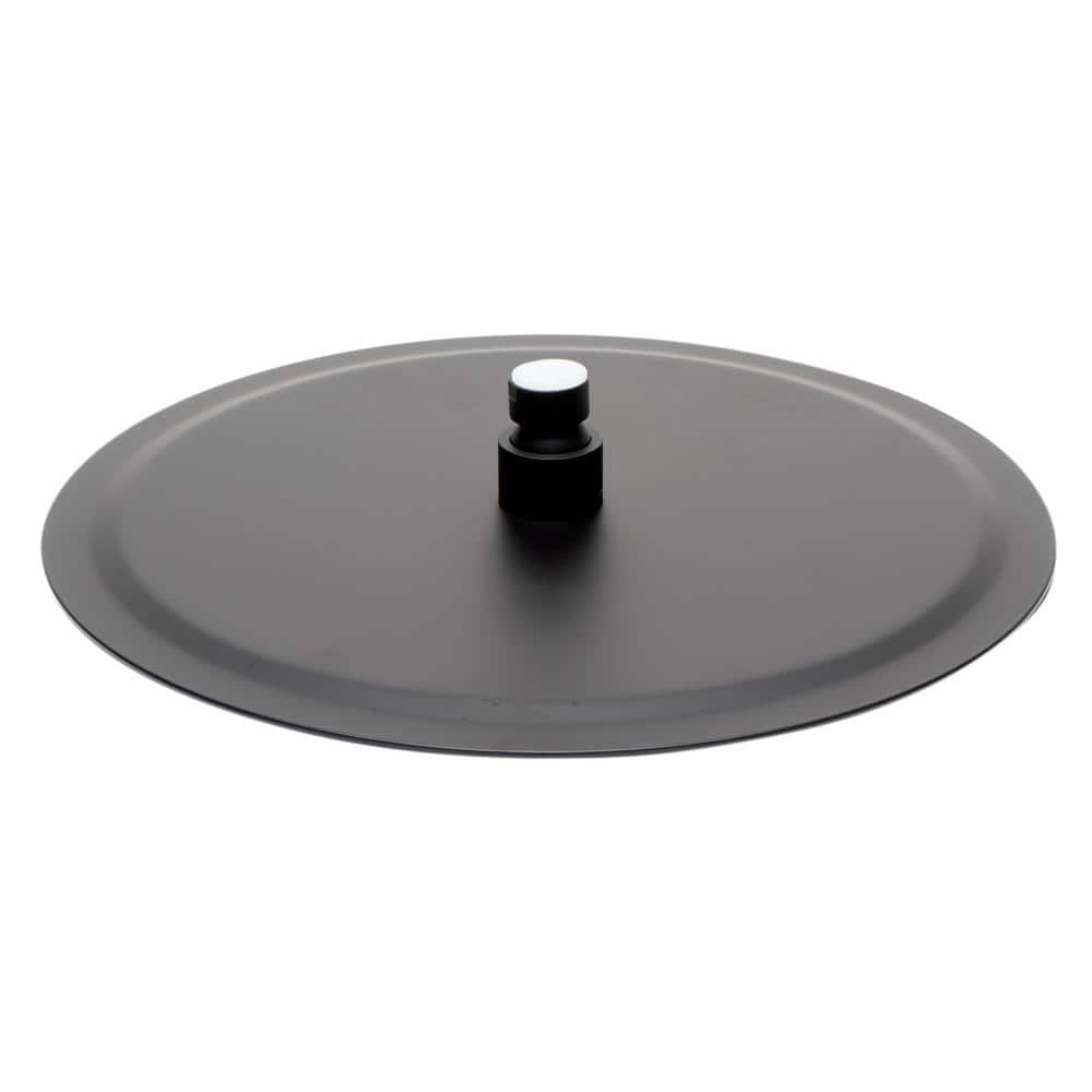 Matte Black 12" Round Ultra-Thin Stainless Steel Rain Shower Head