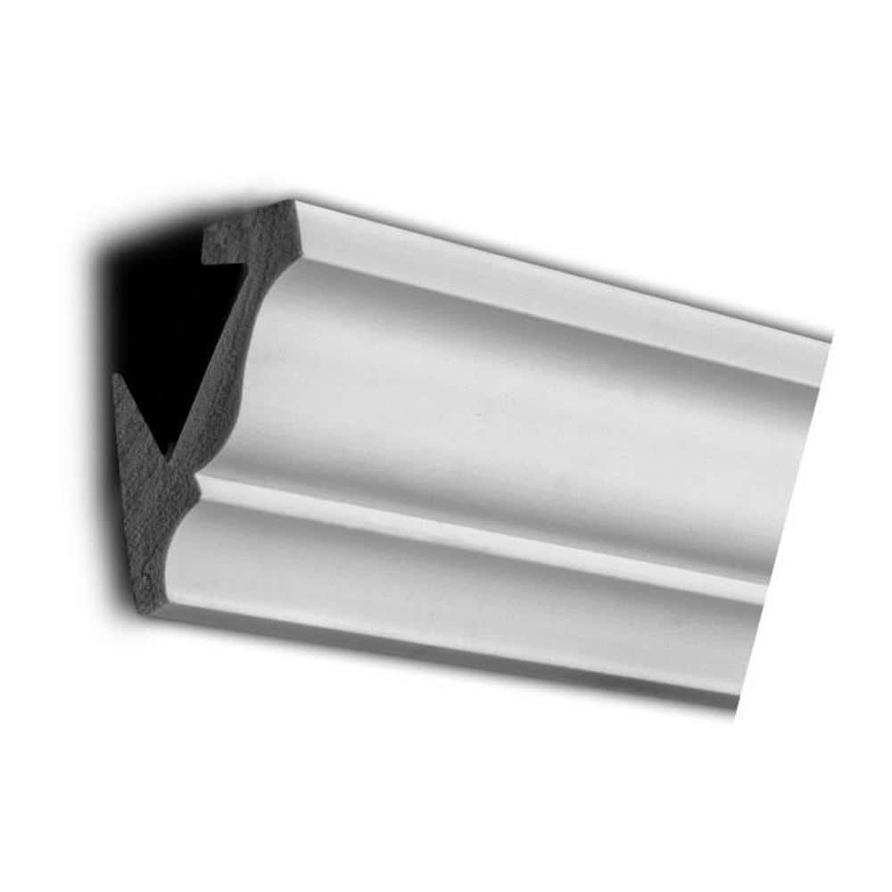 American Pro Decor Trim Fast WM 49 3 in. x 2 in. x 6 in. Plain Polystyrene Peel and Stick Crown