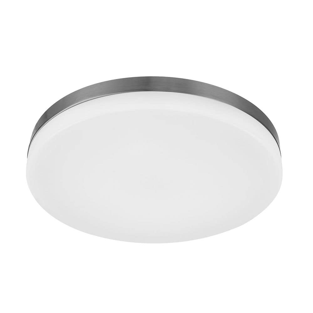 Flexinstall 12 in. Brushed Nickel Edge to Edge LED Recessed Ceiling Light Flush Mount with 5CCT and 1330 Lumens price history on PriceWatchPro