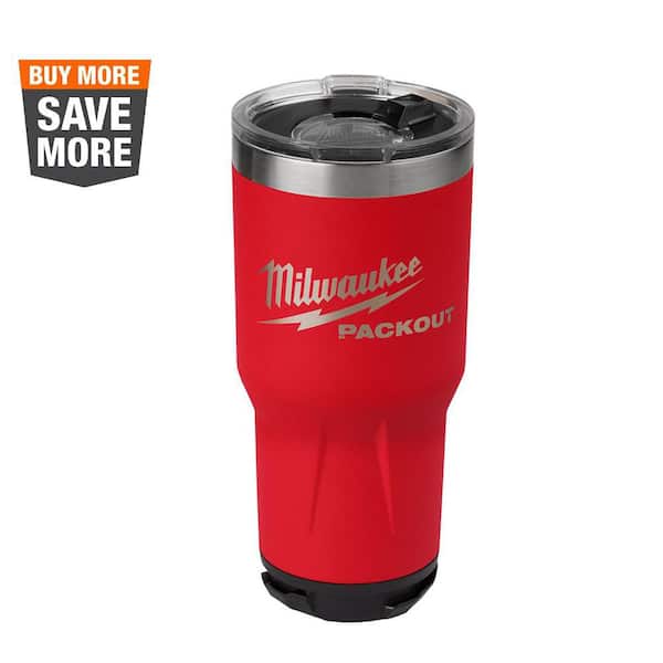 Milwaukee PACKOUT Red 30 oz. Tumbler 48-22-8393R - The Home Depot