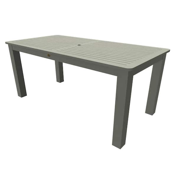 Highwood Commercial Grade Rectangular Recycled Plastic Outdoor Counter Height Table
