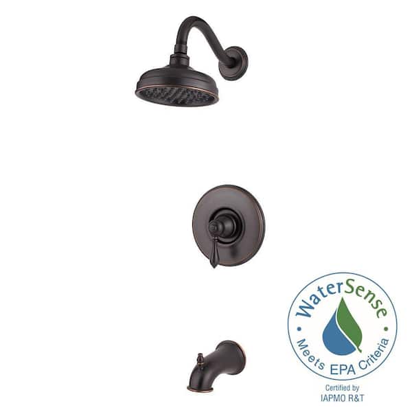 Pfister Marielle Single-Handle Tub and Shower Faucet Trim in Tuscan Bronze (Valve Not Included)