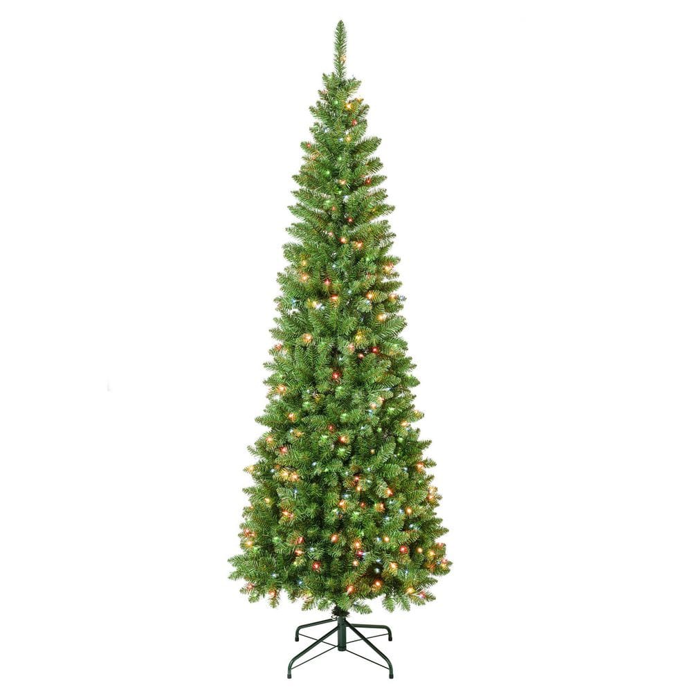 National Tree Company First Traditions 7.5 ft. Rowan Pencil Slim ...