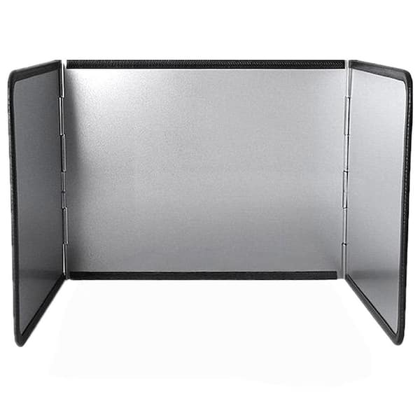 3-Sided Stainless Steel Splatter Guard for Cooking, Nonstick Foldable Oil Splatter Screens for Frying