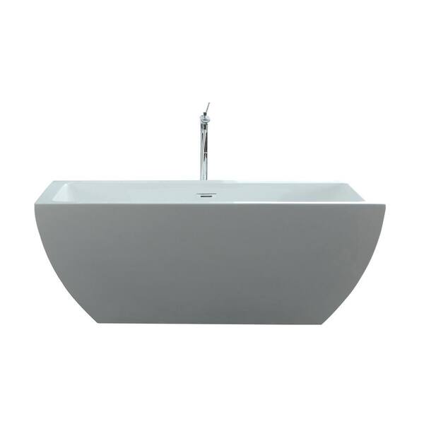 Virtu USA Serenity 67 in. x 32 in. Freestanding Flatbottom Soaking Bathtub