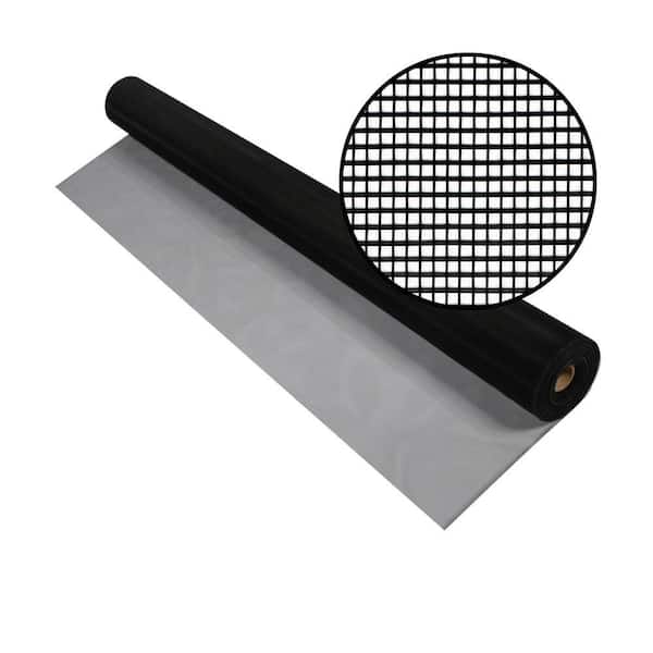 36 in. x 100 ft. Black Aluminum Screen
