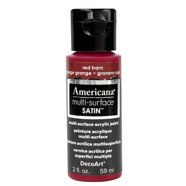 DecoArt Americana 2 oz. Red Barn Satin Multi-Surface Acrylic Paint
