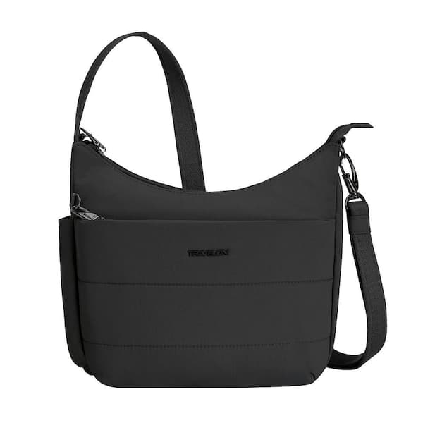 Anti-Theft Black Roam Medium Crossbody Tote Bag