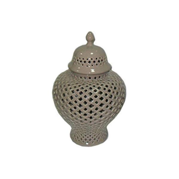 Unbranded Aquilla Tan Temple Jar