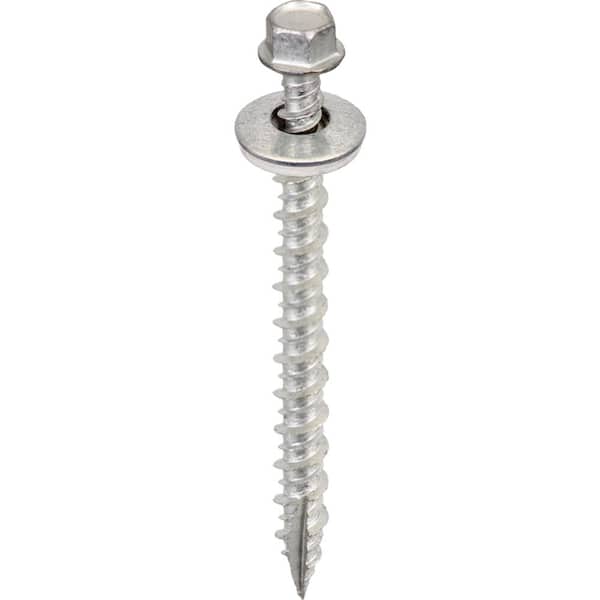 Acorn Hardware #14 x 3 in. Hex Head Galvanized Metal-Wood Screw (Bag of 250)