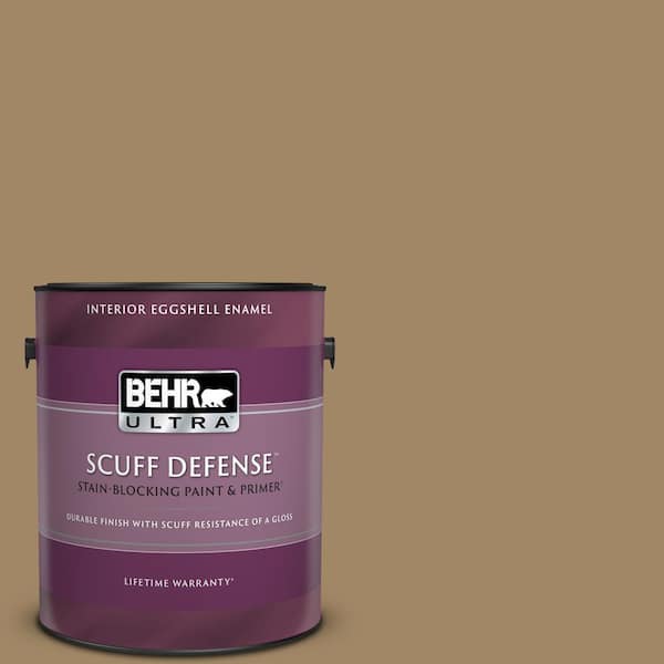 BEHR ULTRA 1 gal. Home Decorators Collection #HDC-NT-28 Soft Bronze Extra Durable Eggshell Enamel Interior Paint & Primer