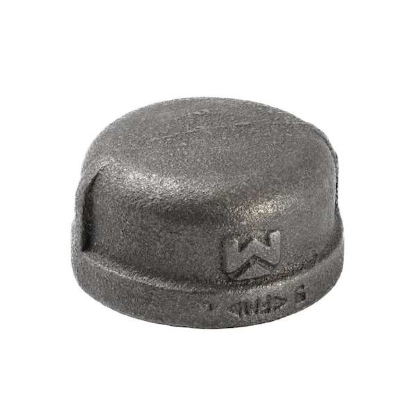 Southland 1-1/2 in. Black Malleable Iron Cap
