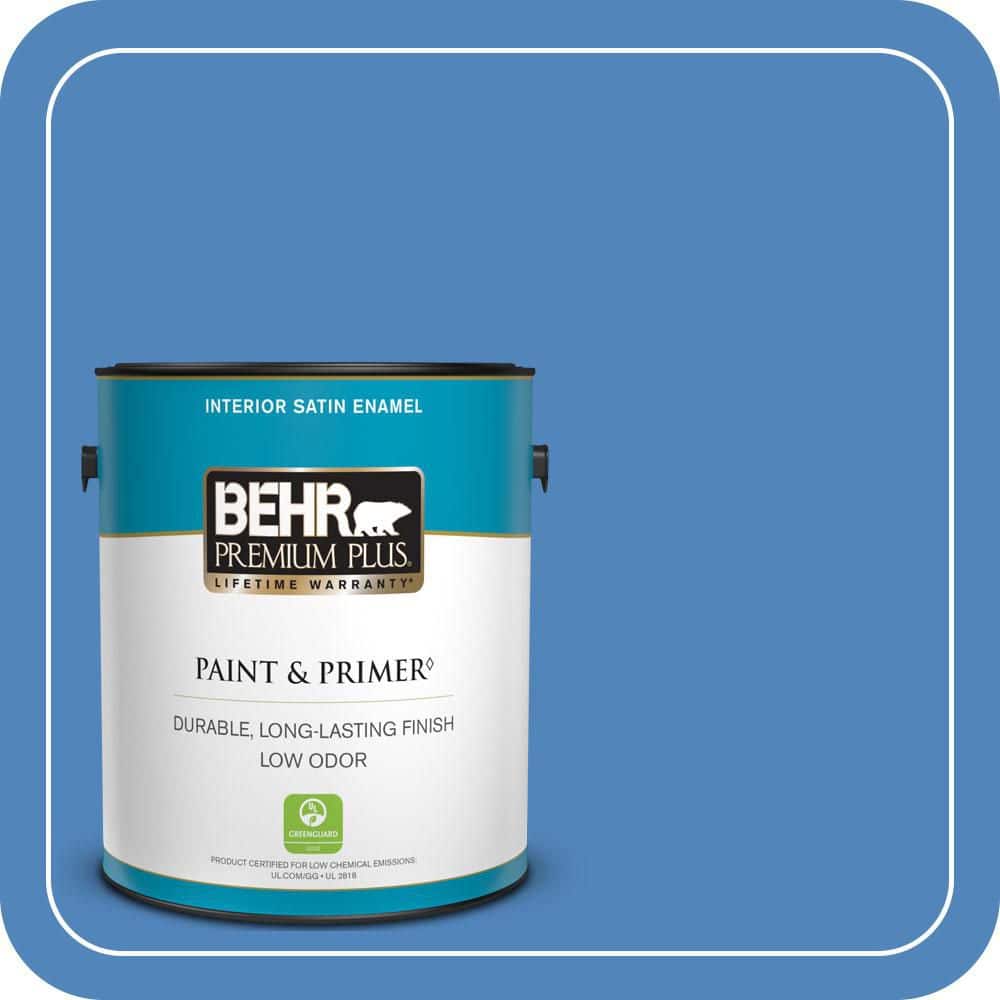 1 gal. #570B-6 Handsome Hue Satin Enamel Low Odor Interior Paint & Primer price history on PriceWatchPro